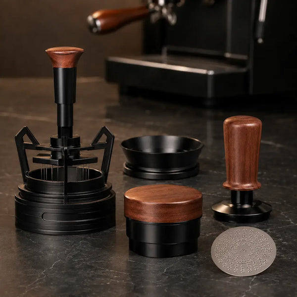 Ristrevo Precision Barista Set mit fünf abgestimmten Werkzeugen für die Espressozubereitung
